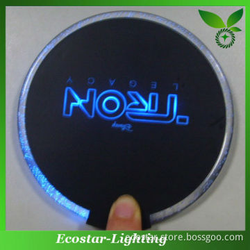 Personalized LED Flashing Coaster for Wedding Decoration